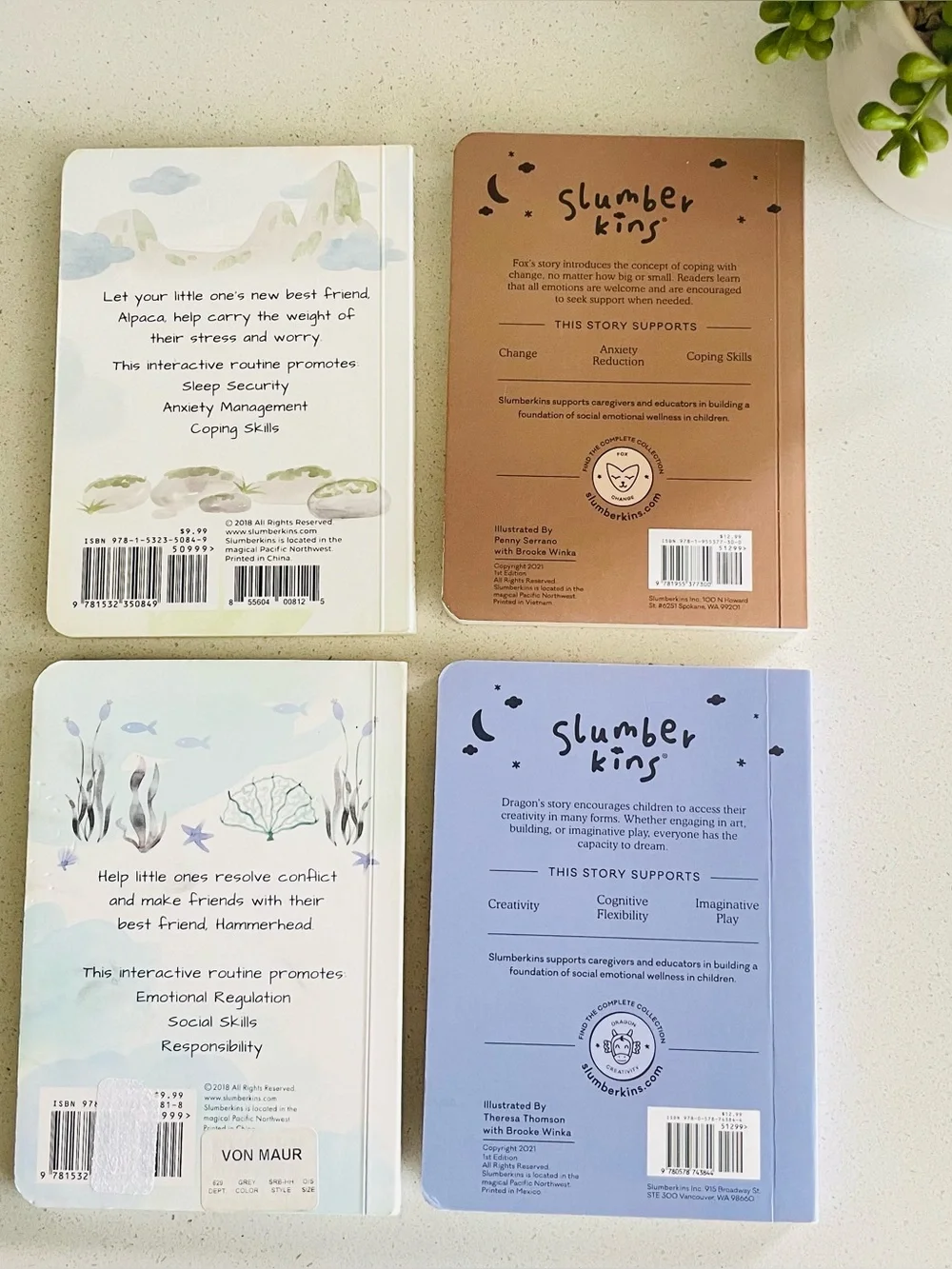 Slumberkins Emotional Learning Books